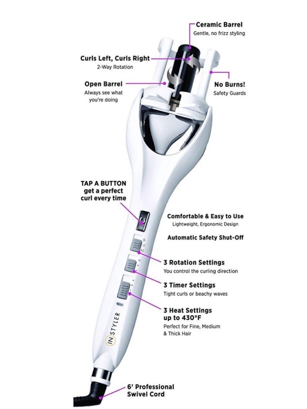 InStyler Tulip Auto Curler